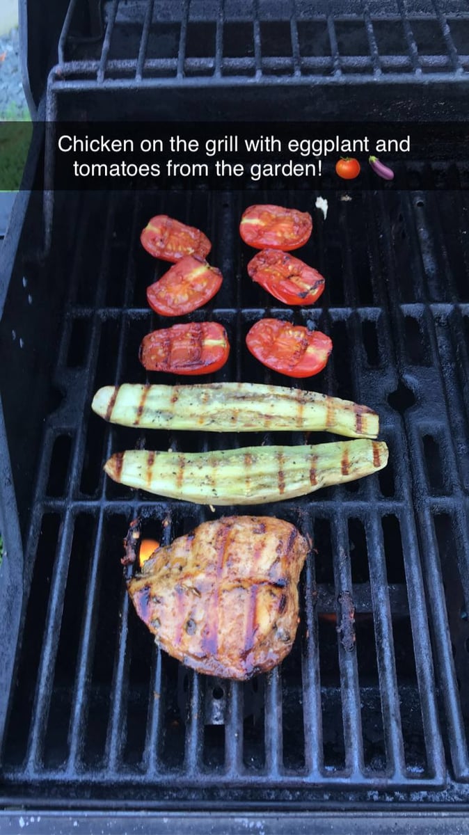 dinner on the grill